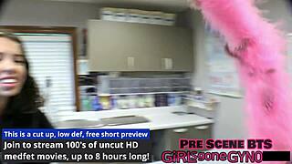 Aria Nicole's Perverted Podiatrist Licks and Tickles Petite Blonde's Bare Feet