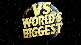 This guy with a massive white cock self-sucks, cums in his mouth, drinks piss, versus the world's biggest cock