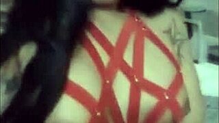 latina shemale whore sucks cock deep then takes anal pounding