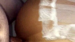 Wife Prostitute Assfucks in Lingerie Behind Husband