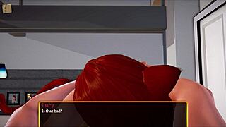 redhead with small tits rides big cock cowgirl in my new family 330