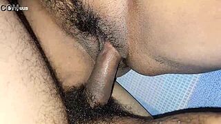 Stepmom's Horny Ass Dripping Cum After Midnight Bed Share!