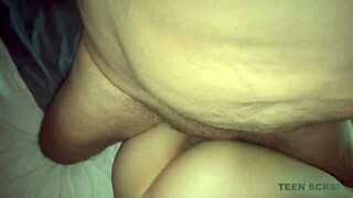 stepdad pounds my tiny ass and tits hard