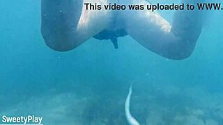 Wanna dive underwater for this BBW milf's juicy creampie pussy fill-up?