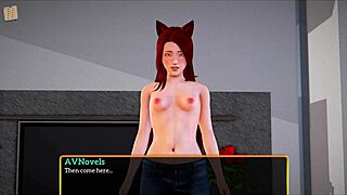 redhead with small tits rides big cock cowgirl in my new family 330