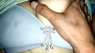 Nepali wife rides husband missionary style in intimate homemade session