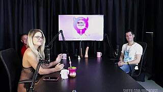 watch bruna carlos in sheer red lingerie dominate fat cuckold on bora cast outdoor interview