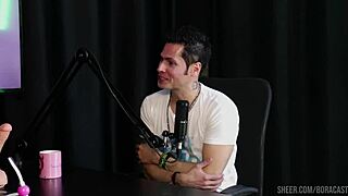 watch bruna carlos in sheer red lingerie dominate fat cuckold on bora cast outdoor interview