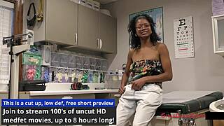 Ebony College Student Nikki Stars Spreads For Gyno Exam Speculum By Doctor On Spy Cam Tampa University!