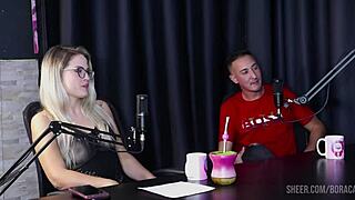 watch bruna carlos in sheer red lingerie dominate fat cuckold on bora cast outdoor interview