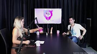 watch bruna carlos in sheer red lingerie dominate fat cuckold on bora cast outdoor interview