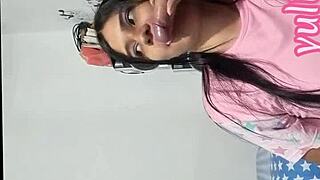 My horny stepmom couldn't resist seducing me then swallowed every drop of my cum homemade