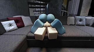 damn this hot demon chick loves rough anal doggystyle with my monster cock