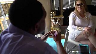 Cock Starved Wife with 36HH Big Natural Tits Rides Door-to-Door Salesman Deep