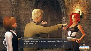 ep12: hentai hannah's magic squirting pussy takes missionary pounding in chapter 2 threesome creampie