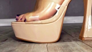 British teen slut deepthroats condom cock swallows cum for liquid lunch horny blowjob finish