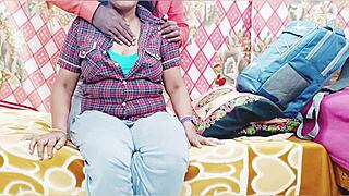 desi big boobs schoolgirl fucks with dirty telugu talk begging for cock