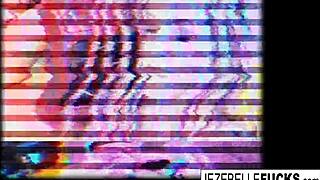 Jezebelle bond leya brunette asses fuck in hot lesbian sex