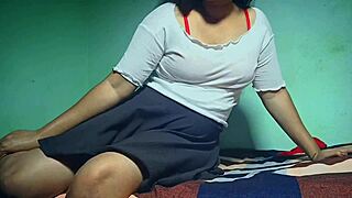 cute desi girlfriend shares intriguing moments with her charming lover