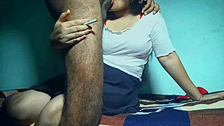 cute desi girlfriend shares intriguing moments with her charming lover