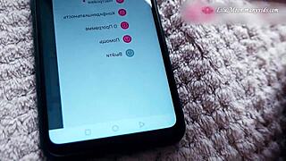 pretty tattooed neighbor fingers brunette's wet pussy to orgasm with lovense vibrator pov