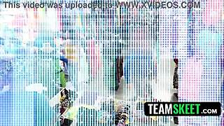 i got caught store manager face fucks me deep guards cum on face