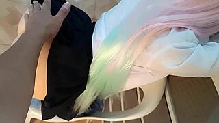 Big Ass College Coed Takes Brutal Doggy in POV Cosplay