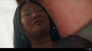 hey slave, lick my feet while i dominate your big tits!