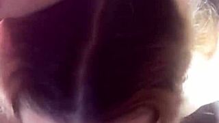 Hot little black girl blows my friend swallows all milk