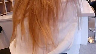 damn, that obedient blonde milf secretary submits in lingerie at the office