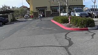 😘 cute brunette rims agent's ass during steamy photoshoot interview