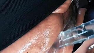 omg my fat cunt pig wrecked my cam punishing this huge wolf pussy with fists 😤💦