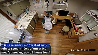 bold eliza sheilds screams in latex glove fetish vibrator orgasm backstage