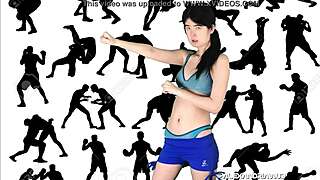 alexandria wu wrestles clifford bryant into interracial fucking frenzy