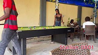 Skinny ebony teen slammed by monster black cock and filled with hot creampie!