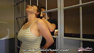 Want to watch Alina Angel the Arabic whore humiliated and fucked hard in prison by the investigator's monster cock?