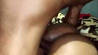 black teen's tight pussy stretched wide by massive cock