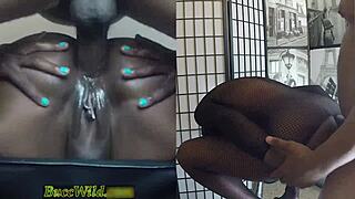 Barstool Anal Orgasm Dripping Ghetto Girl Pussy Grool Everywhere