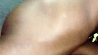 black teen's tight pussy stretched wide by massive cock