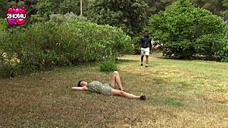 young hairy french tease wrecked by massive cock