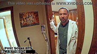 Student Jackie Banes Busted Bent Over Taking Deepthroat Face Fuck