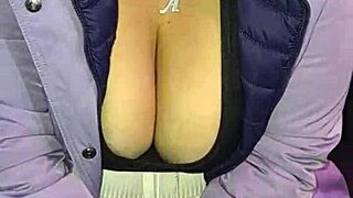 yo check this peruvian bbw flashing huge tits on lima streets part 2