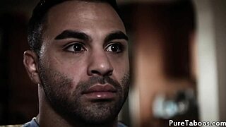 Beautiful glam teen drilled hard in taboo milf threeway action!