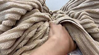 Petite horny teen alone grabs toy to fuck her tight pussy hard finally