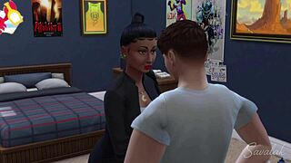 oh man two hot mistresses force my young boyfriend to submit with toys full interracial femdom story sound on