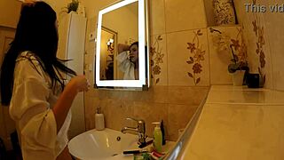 so this big tits big ass brunette tries lingerie then begs for porn casting fuck?