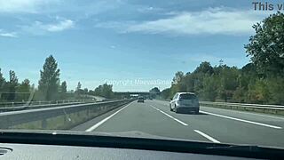 Tour de France fan from Bordeaux fucks me hard and I swallow his cum from condom while hubby watches!