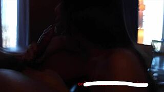 Asian babe romantically sucks BBC cum after hard interracial fuck!