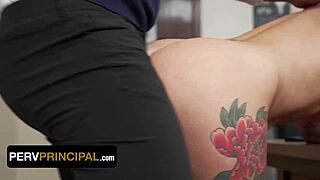 stepmom seduces student bangs for grades dirty office secret