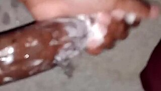 superdarius sneaks a quick sloppy jerk off session right before crashing into bed